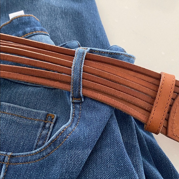 Banana Republic Multi-Strap Leather Waist Belt in Cognac Brown - Picture 5 of 5